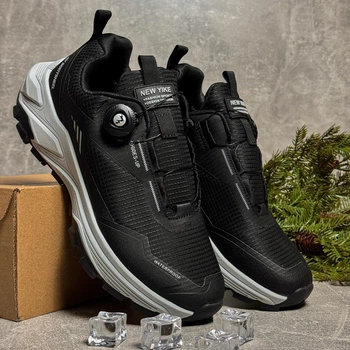 Мужские термо кроссовки на затяжках Gore-Tex Без Бренда 45 28,5 см Черные
