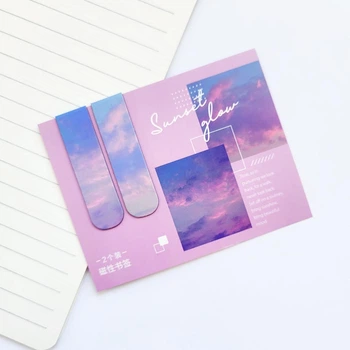 Набір магнітних закладок Sky purple 2 шт фіолетові