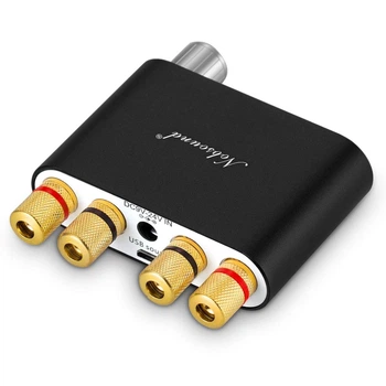Підсилювач потужності Nobsound NS-10G 2.0-канальний (50Вт+50Вт) Bluetooth 5.0-100W HiFi аудіо міні цифровий підсилювач із блоком живлення ЦАП TPA3116 Black