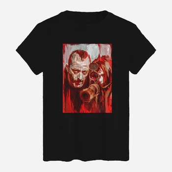 Футболка хлопковая длинная мужская Likey Леон-киллер M150-2601 XXL Черная (2000001360361)