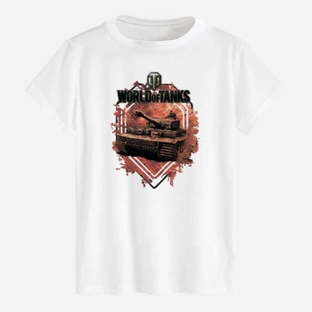 Футболка хлопковая длинная мужская Likey Танчики World of Tanks M150-1647 M Белая (2000000645063)