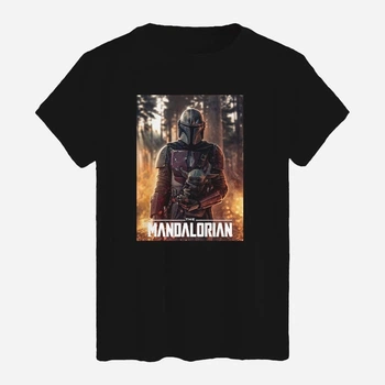 Футболка хлопковая длинная мужская Likey The Mandalorian M150-2567 M Черная (2000001453865)