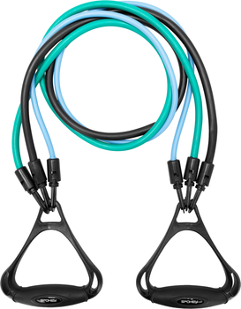 Ekspander do fitnesu Spokey BACKER 6.5, 11,5, 15.5 kg 120 cm 943267 (5905339432674)