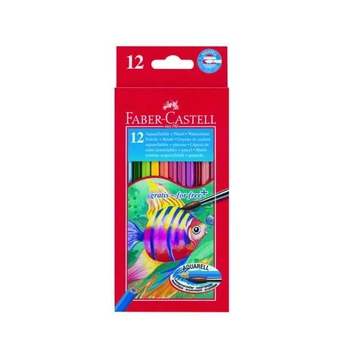 Олівці акварельні кольорові Faber-Castell 12 кольорів, картона коробка