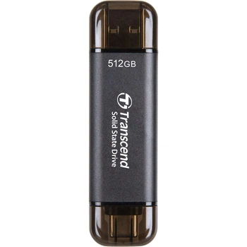 Накопитель внешний SSD USB 3.1 Gen 2 Type-A/Type-C 512GB Transcend ESD310 Black (TS512GESD310C)