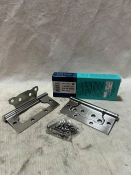 Петля накладна APECS 100*75*2,5-B2-V2-Steel-NIS (комплект 2 шт.)