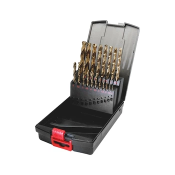 Набір свердел спіральних WURTH RED STRIPE HSCo DIN 338 (D1-10) крок 0.5, 19 шт (0617400001)