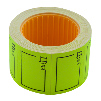 Цінник Buromax Ціна 35*25 прямокутний 6м 240шт Жовтий (BM.282106-08)