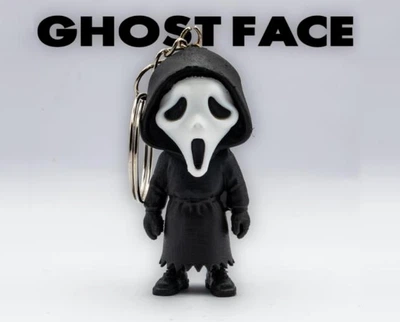Брелок Крик Ghost Face Призрачное лицо scream 5 см Черный