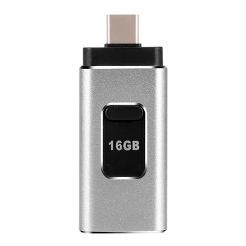 Флеш память накопитель 16Gb USB Type A /Type C/Lightning UFT FD16