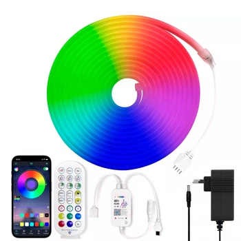 Светодиодная лента Bluetooth RGB LED 5M с гибким неоном UFT Flexible Tape