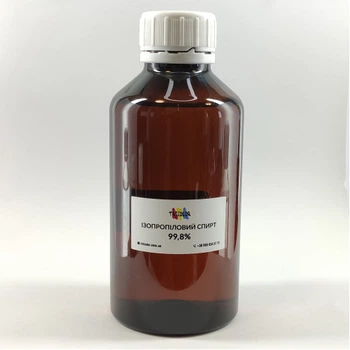 Ізопропиловий спирт 99,8% Tricolor (коричневий флакон) 200 мл. 1 шт.