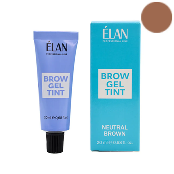Гель-фарба для брів Neutral Brown (коричнева) ELAN 20 мл