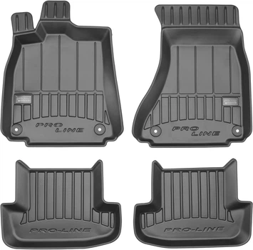 Автомобільні килимки поліки в салон Frogum 3D для Audi S5 1 B8 coup 07-16 Ауді С5 чорні SO0623-1