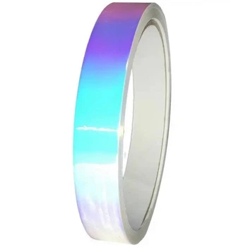Обмотка обруча Tuloni Holographic Tape 1.5 см х 33 м фіолетовий/небесно-блакитний