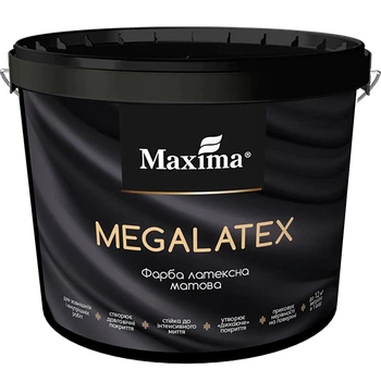 Краска латексная «MEGALATEX» Maxima белый (база А) матовый 4.2 кг