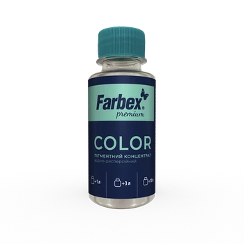 Водно-дисперсионный пигментный концентрат "Farbex color" Farbex черный 100 мл