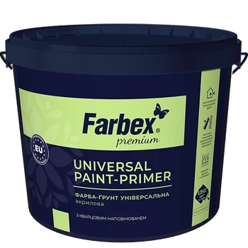 Краска-грунт универсальная Farbex белый (база А) 4.2 кг