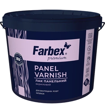 Панельный акриловый лак Farbex - глянцевый 0.9 кг