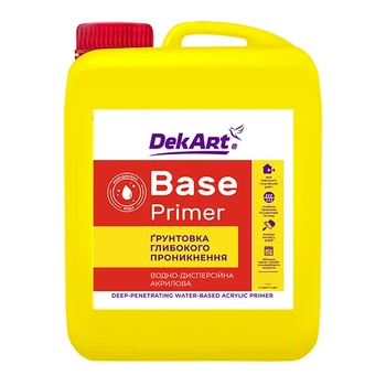 Грунтовка водно-дисперсионная акриловая глубокого проникновения «Base» DekArt бесцветный 1 л