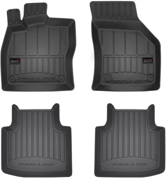 Автомобільні килимки поліки в салон Frogum 3D для SKODA Superb 3 15- Шкода Суперб чорні SO0840