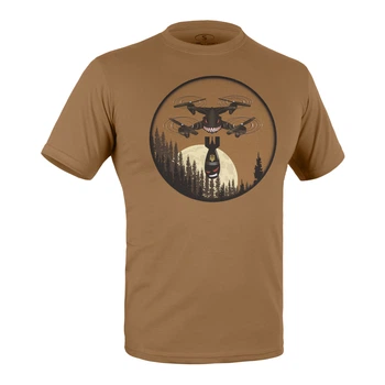 Футболка з малюнком P1G Дрон Coyote Brown 2XL (UA281-29891-CB-DRN)