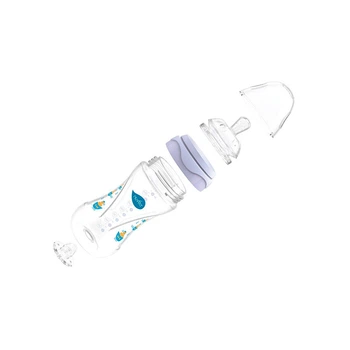 Пляшка для годування Nuvita Mimic 330 мл 4м+ Антиколікова рожева NV6050Pin NV6050Pink