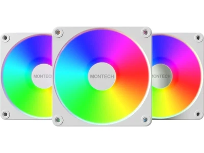 Корпусний вентилятор Montech GF120 V2 ARGB 3-Pack White