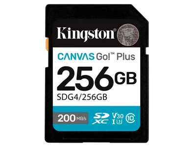Карта пам'яті Kingston 256 GB SDXC Canvas Go! Plus UHS-I U3 V30 Class 10 (SDG4/256GB)