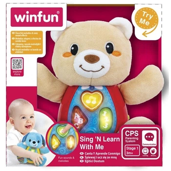 Интерактивная игрушка WinFun Мишка 0681-01 16 см