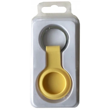 Брелок для AirTag Silicone FULL Key Ring с карабином, Yellow (315026)