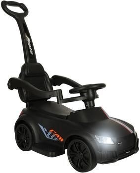 Jeździk pchacz Ricokids Samochód 3w1 z dźwiękiem i światłami Czarny (5903039742079)