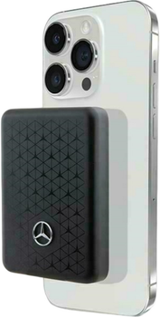 УМБ Mercedes-Benz Stars Pattern MagSafe 3000 mAh 10W Black (3666339145989)