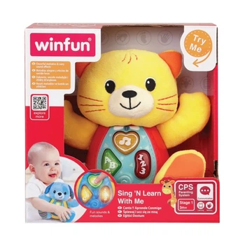 Интерактивная игрушка WinFun Котенок 0685-01 15.5 см