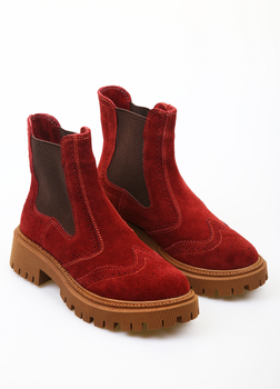 Ботинки BRONI 38 Бордовый (BRN-1450-Burgundy)