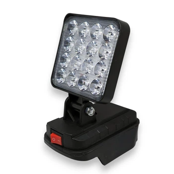 Багатофункціональний ліхтар прожектор 16LED на акумулятор Makita з 2 USB Біле світло (00080)