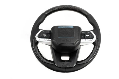Руль для Toyota Land Cruiser 200 2007-2021 (дизайн TLC300, натуральный карбон)
