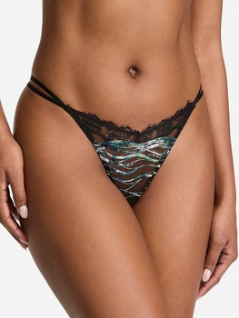 Трусики стрінги жіночі Victoria's Secret 820181486 XL Чорні (1159847328)