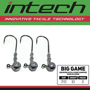 Джиг-головка Intech Big Game Puncher No7/0, 10 г (3 шт.)(FS_554D020D5BAE)