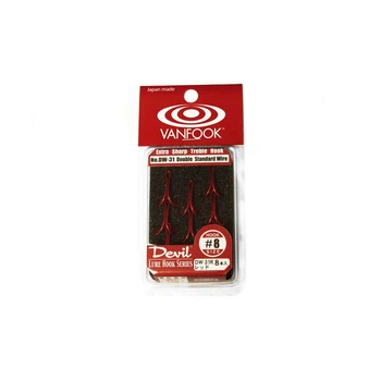 Гачок Vanfook подвійний DW-31R RED #08 (8шт)