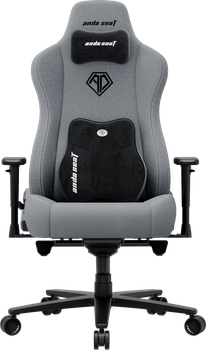 Крісло ігрове Anda Seat Novis Plus XL Gray Fabric (AD23YC-XL-01-G-F-G04)