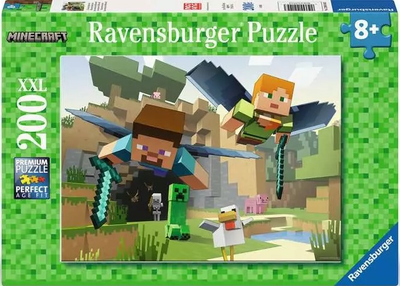 Puzzle Ravensburger Minecraft 200 elementów 12004144 (4005555041443)