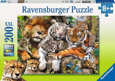 Puzzle Ravensburger Drzemka dużych kotów 200 elementów 12721 (4005556127214)