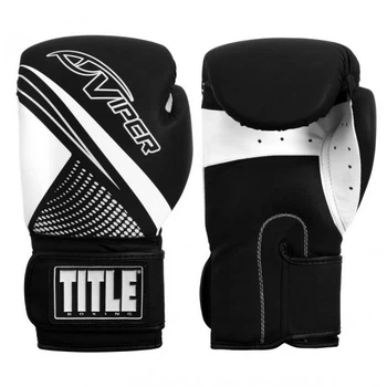 Боксерські рукавички Viper by TITLE Boxing Strike Select Bag 2.0 (16oz) Чорні з червоним
