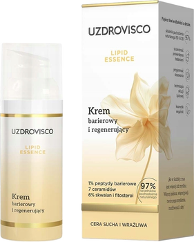 Krem do twarzy Uzdrovisco Lipid Essence barierowy i regenerujący 50 ml (5904917484173)