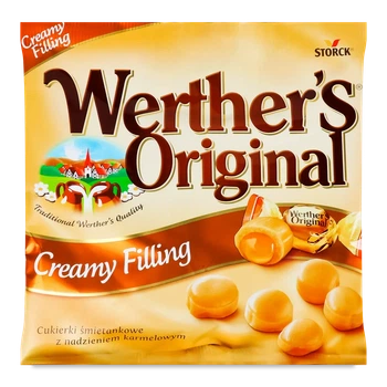 Карамельні цукерки Werther's Original Creamy Filling з вершковою начинкою 135г