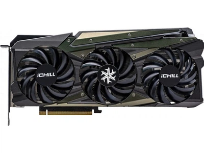 Відеокарта Inno3D RTX 3080 10gb ICHILL X4 LHR (C30804-106XX