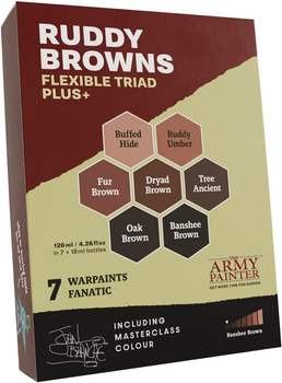 Набір акрилових фарб The Army Painter Flexible Triad PLUS+ Ruddy Browns (5713799808904)