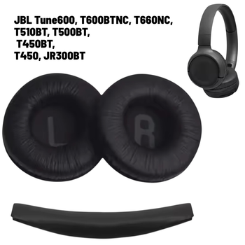 Комплект амбушюр и оголовья для JBL T450BT / T500BT / Tune600BTNC / T660NC / T510BT / JR300BT Черный