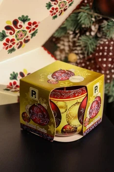 Свічка у склянці Pako Кросно "Новорічна"